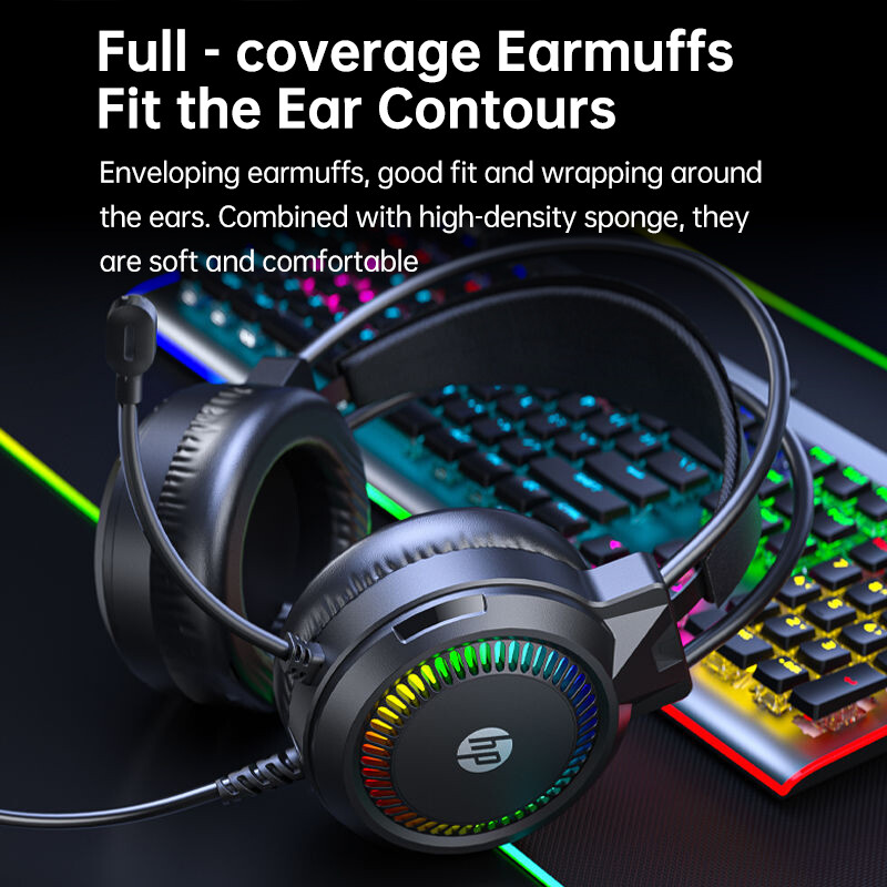 HP Wired Gaming Headset - 50mm Dynamic Unit Omnidirectional Mic H220