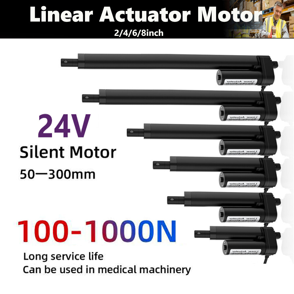 Linear Actuator 24V Electric Motor DC Motor Linear Drive Motor Electrico Moving Stroke 2 Inch 4