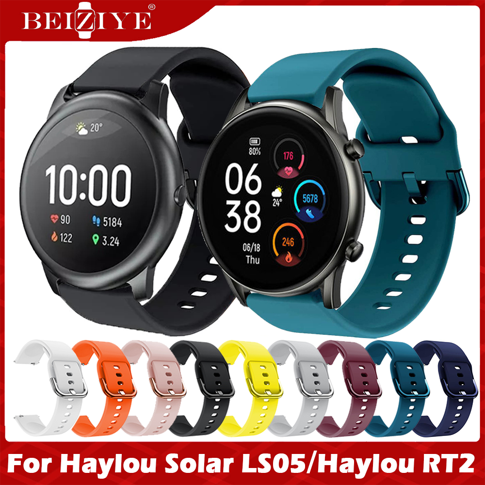 Dây đeo đồng hồ silicone cho dây đeo Haylou LS05 Dây đeo thể thao Dây đeo đồng hồ thông minh Haylou Dây đeo thay thế dây đeo bằng silicon mềm cho dây đeo Haylou RT2