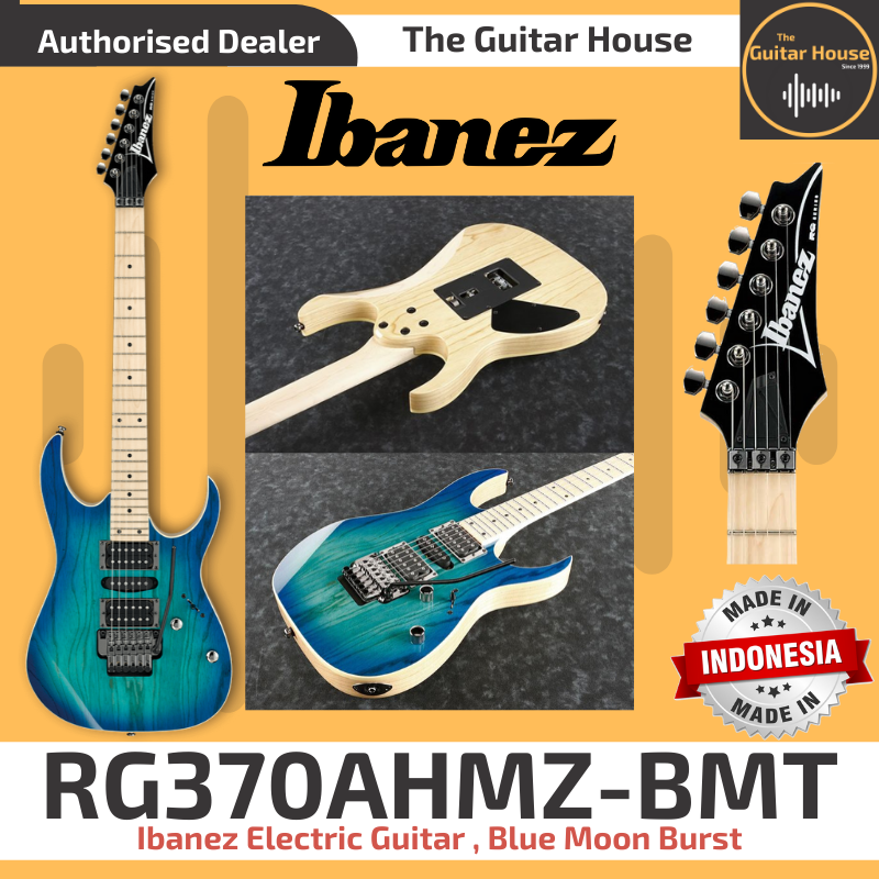 Ibanez RG370AHMZ-BMT Electric Guitar ,Blue Moon Burst ,(Made In Indonesia) (RG370AHMZBMT) (RG370AHMZ) Malaysia