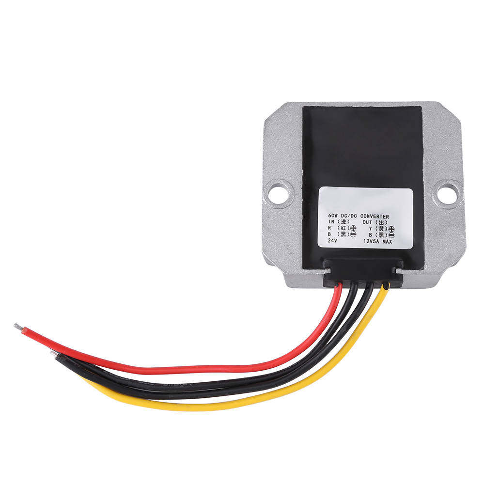 DC-DC 24V To 12V 5A 60W Voltage Step Down Voltage Module Step Down Module Buck Power Supply Converter for Car Vehicle