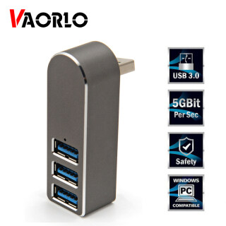 VAORLO Hub 3 Cổng USB3.0, Xoay USB HUB Splitter Giãn Nở Hub Tương Thích thumbnail