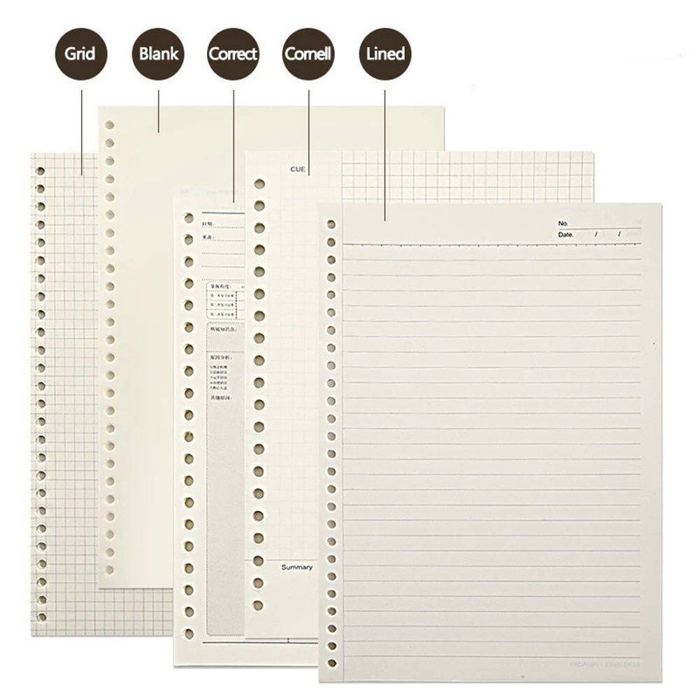 MMLUCK Student School Supplies Journal Diary Planner Paper Refill Binder Notebook Notebook Inner Core Loose Leaf Notebook Loose Leaf Binder