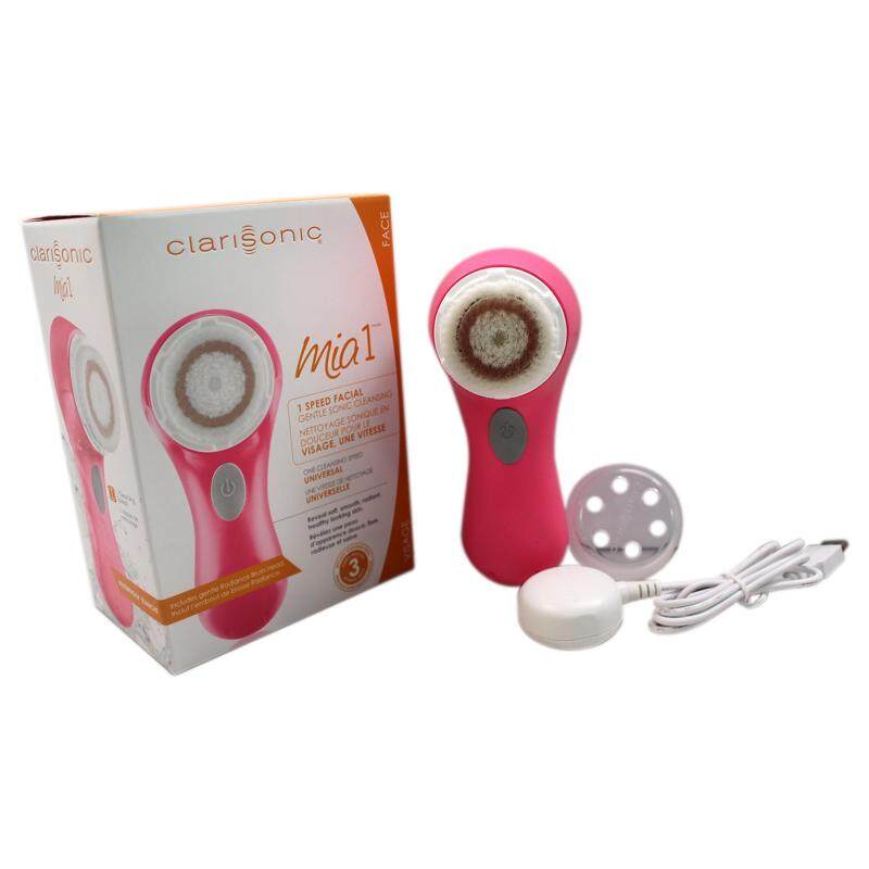 Buy Clarisonic Mia 1 Facial Sonic Cleansing System - Electric Pink - 3 Pc Kit Electric Pink Mia 1, USB pLink Charger, Radiance Brush Head Singapore