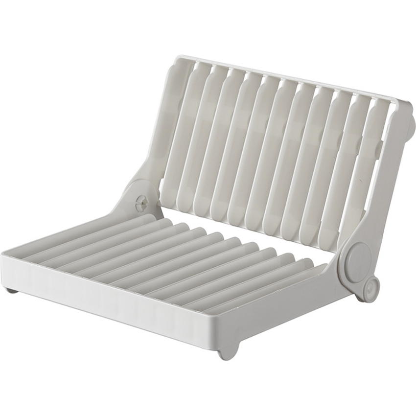 Foldable Dish Plate Drying Rack Organizer Drainer Plastic Storage Holder White Kitchen Storage Tools