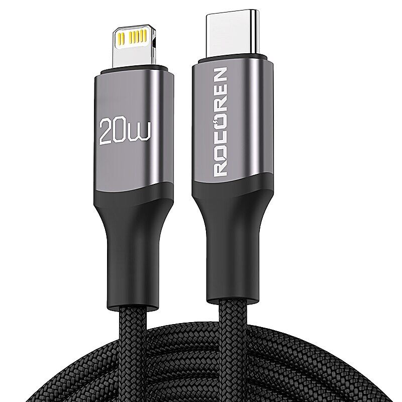 Rocoren PD 20W USB C Cable For iPhone 14 13 12 Pro Max X XR Mini Fast Charging Charger Type C Cable For iPad USBC Data Wire Cord