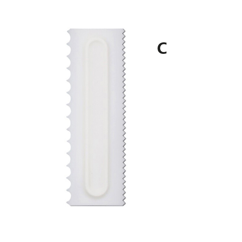 Houseeker 1pcs Cake Decorating Comb Cake Scraper Pastry Fondant Spatulas Baking Tools