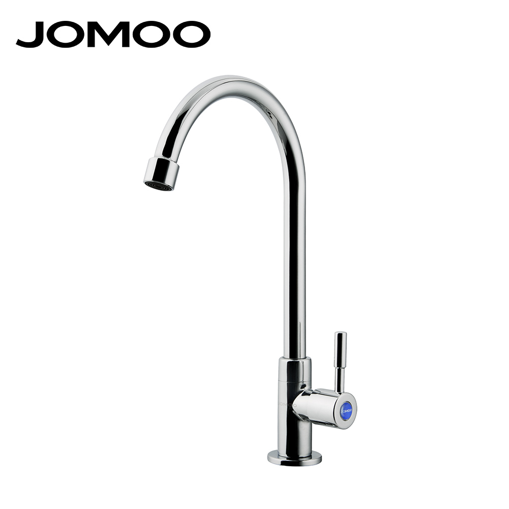 Vòi rửa chén lạnh (Đồng) JOMOO (Trắng bạc) 7713-078/1C2-I011