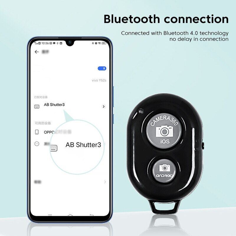 ：》 Olaf Wireless Bluetooth4.0 Remote Control Button Controller Self-Timer Camera Stick Shutter Phone Holder Selfie Remote Control