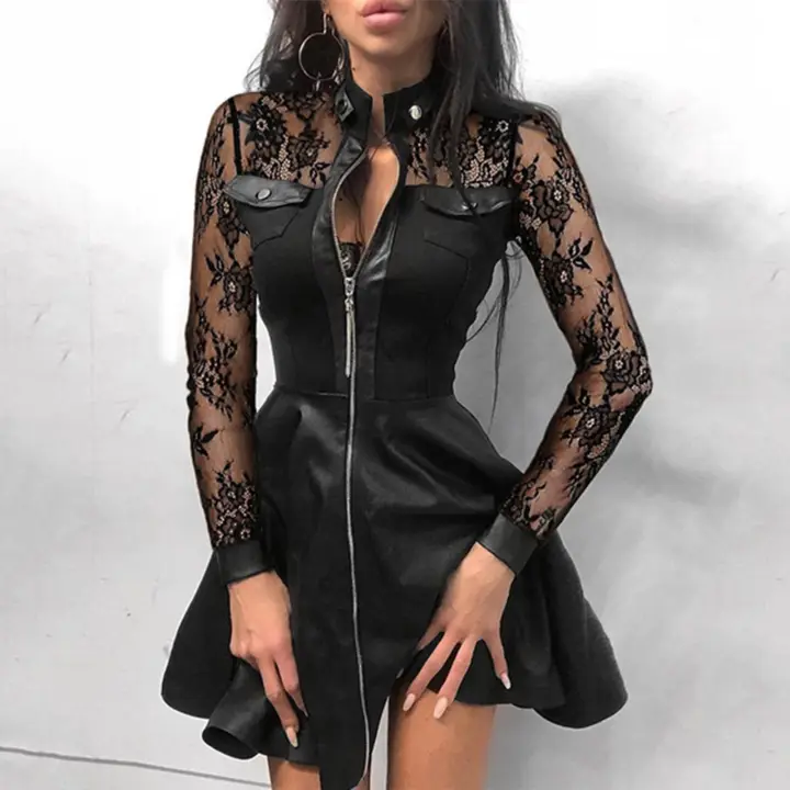 plus size leather dresses for sale