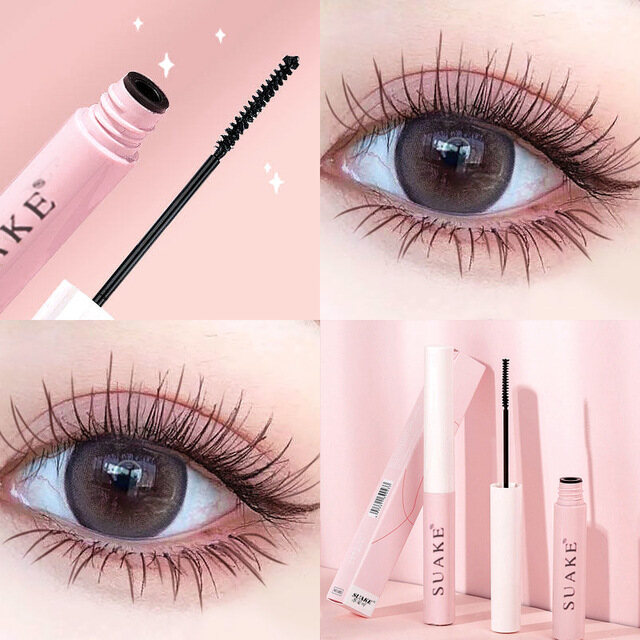 Ultra-fine Mascara Curling Thick Lengthening Eyelash Cosmetic Black Brown Natural Waterproof Quick Dry Mascara Makeup Tools