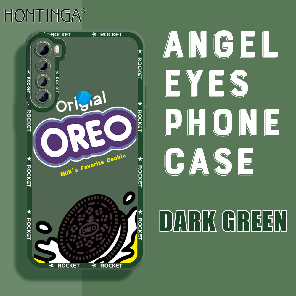 Hontinga Casing Case For Xiaomi Redmi Note 7 Note7 Pro Note 8 Pro Case Popular Cookies Square Soft Silicone Full Cover Camera Protection Shockproof Rubber Cases Back Cover Phone Casing Softcase For Boys Girls