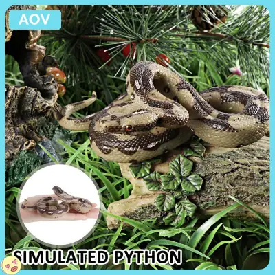 Simulation Python Snake Toys Realistic Fake Snakes Realistic Fake Snakes Rubber Snakes Simulation Python Snake Toys Lifelike Snakes Practical Joke Scary Toy Halloween Pranks Props Christmas Gift Garden Props to Scare Birds Squirrel