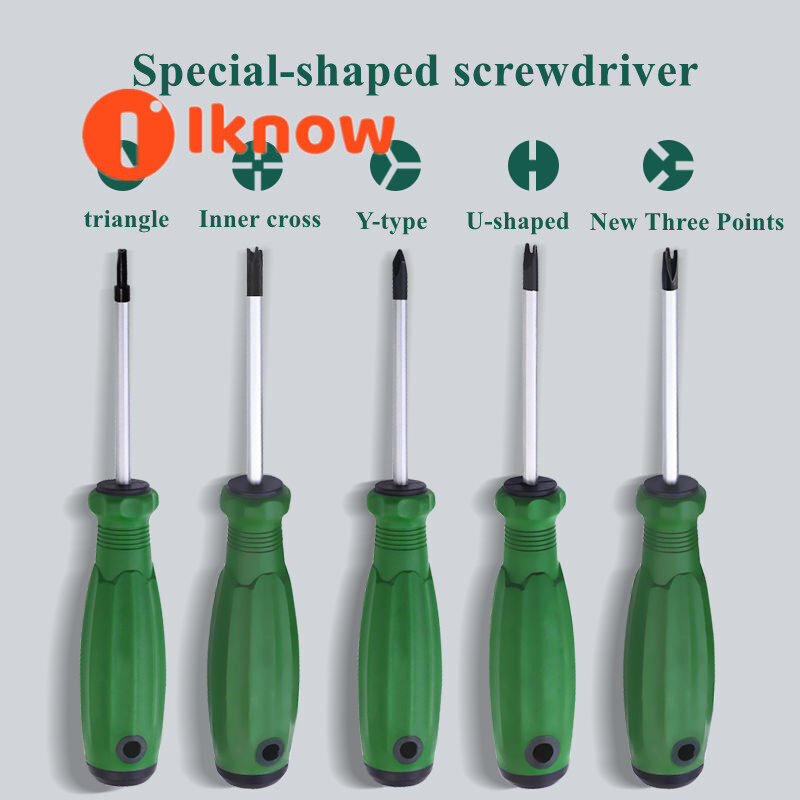 I know 5pcs special screwdriver for bull socket, screwdriver tool magnetic shaped triangle, U type, Y type, internal cross herringbone screwdriver