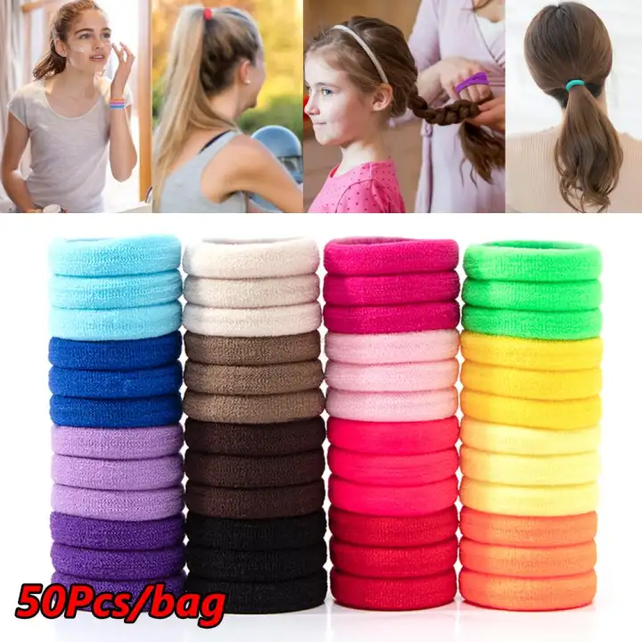 50pcs Lot Wholesale No Damage Hair Accessories Nylon Hair Rope