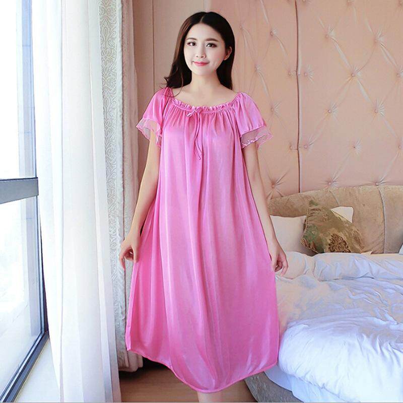 long sleeve night gown women