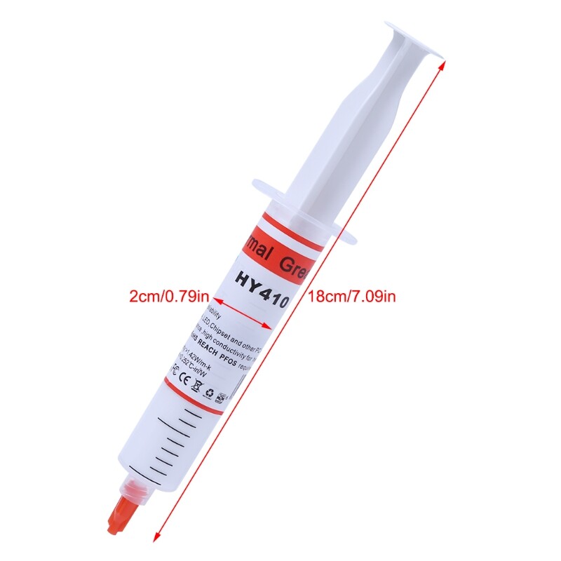 30G HY410-TU20 White Thermal Grease CPU Chipset Cooling Compound Silicone Paste
