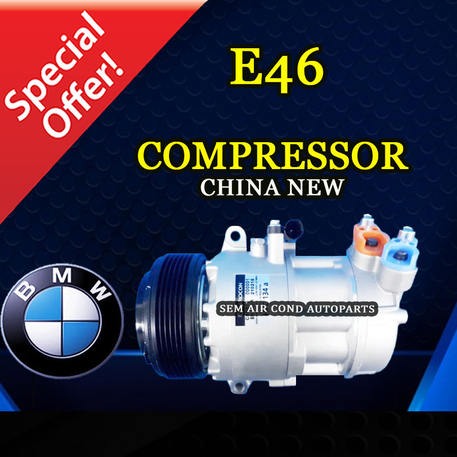 BMW E46 CALSONIC CSE614 6PK CHINA NEW COMPRESSOR/ KOMPRESOR (CAR