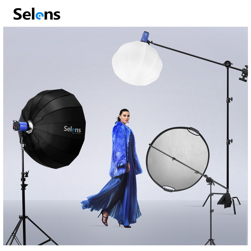 Selens T Type Metal Stand Reflector Holder Backdrop Support Background Stand Tripod Bracket Studio Equipment Adjustable