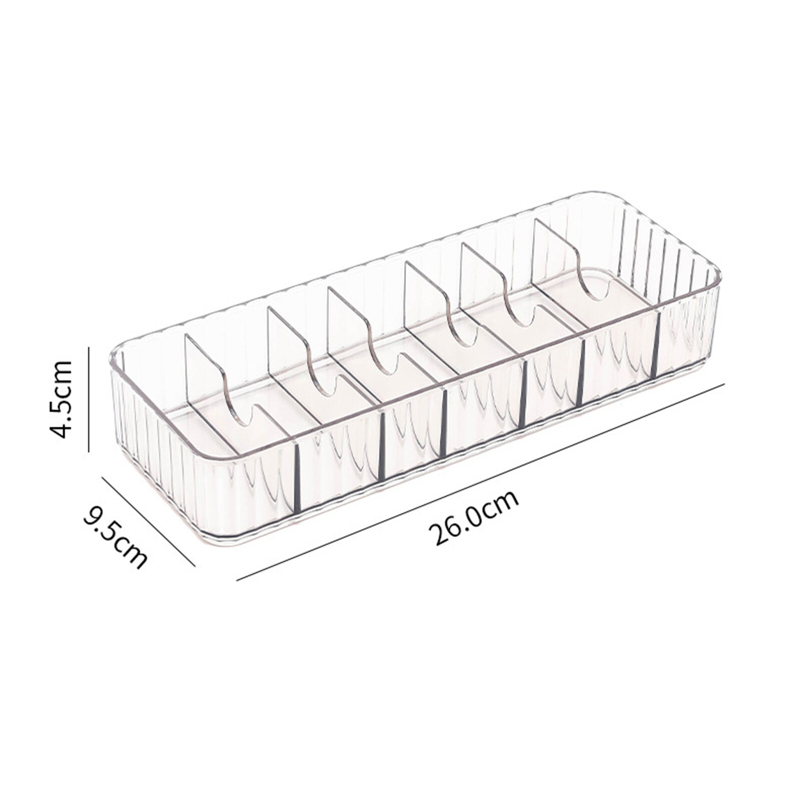 Laca Anti-shock Universal Cable Storage Box Plastic Individual Grid Multi-use Cable Storage Holder for Home