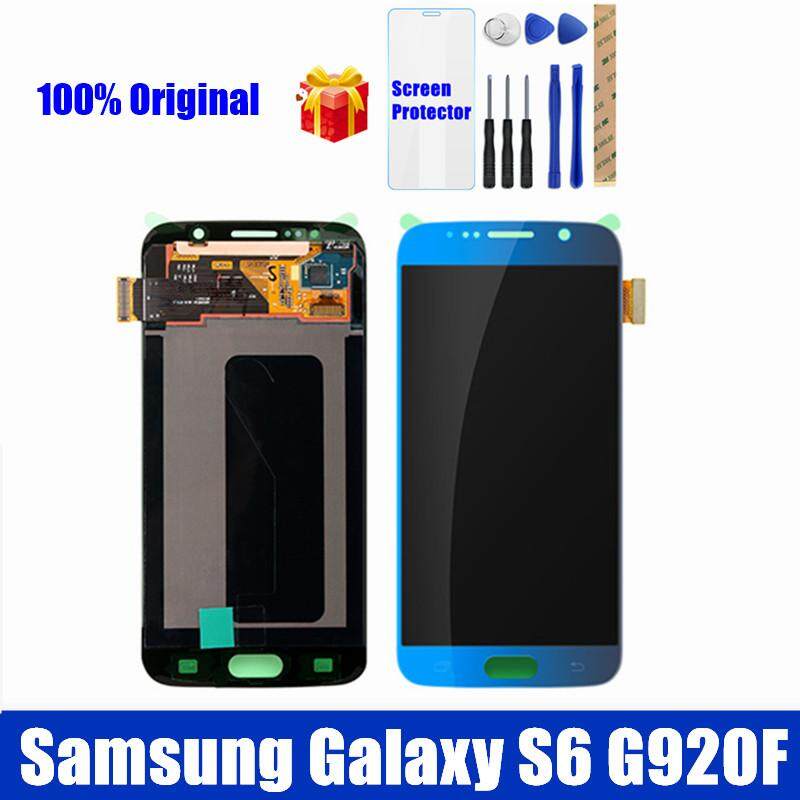 List Harga Samsung Galaxy Layar Full Termurah Juli 2019 17 100% Asli untuk Samsung Galaxy S6 Layar LCD Panel Sentuh Layar untuk Samsung Galaxy S6 AMOLED Layar LCD Digitizer G920F G920 Penggantian Bagian Perbaiakan Cadangan + Kaca Antigores + alat Perbaikan Alat