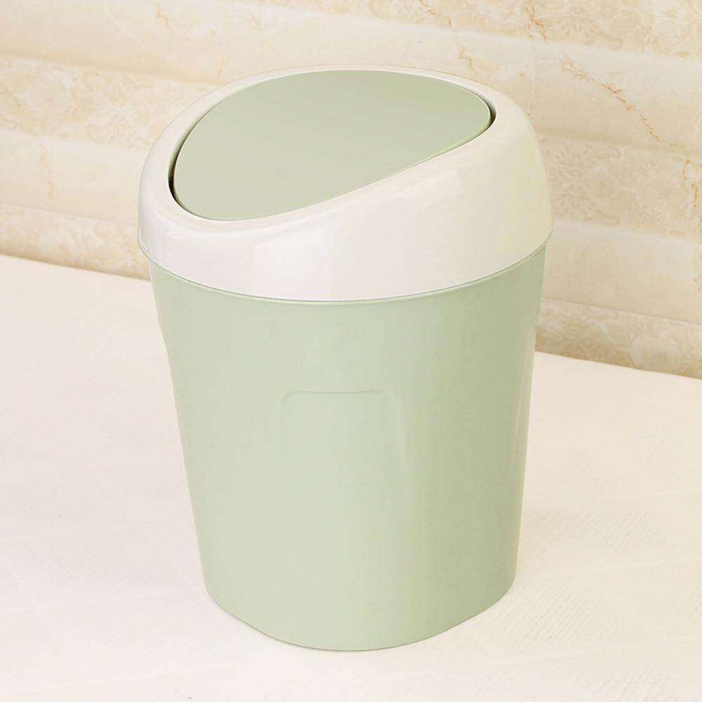Thùng Rác Nhỏ Để Bàn Có Nắp, Thùng Rác Nhỏ Để Bàn Trong Nhà, Phòng Khách, Đầu Bàn Lật, Nắp Lật Nhỏ, Dùng Cho Gia Đình, Phòng Khách, Máy Tính Để Bàn, Cạnh Giường, Thùng Rác Bằng Nhựa