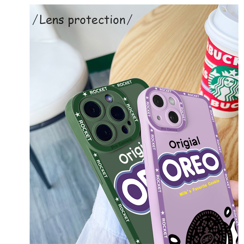 Hontinga Casing Case For Samsung Galaxy Note 20 Note20 Ultra Case Popular Cookies Square Soft Silicone Full Cover Camera Protection Shockproof Rubber Cases Back Cover Phone Casing Softcase For Boys Girls