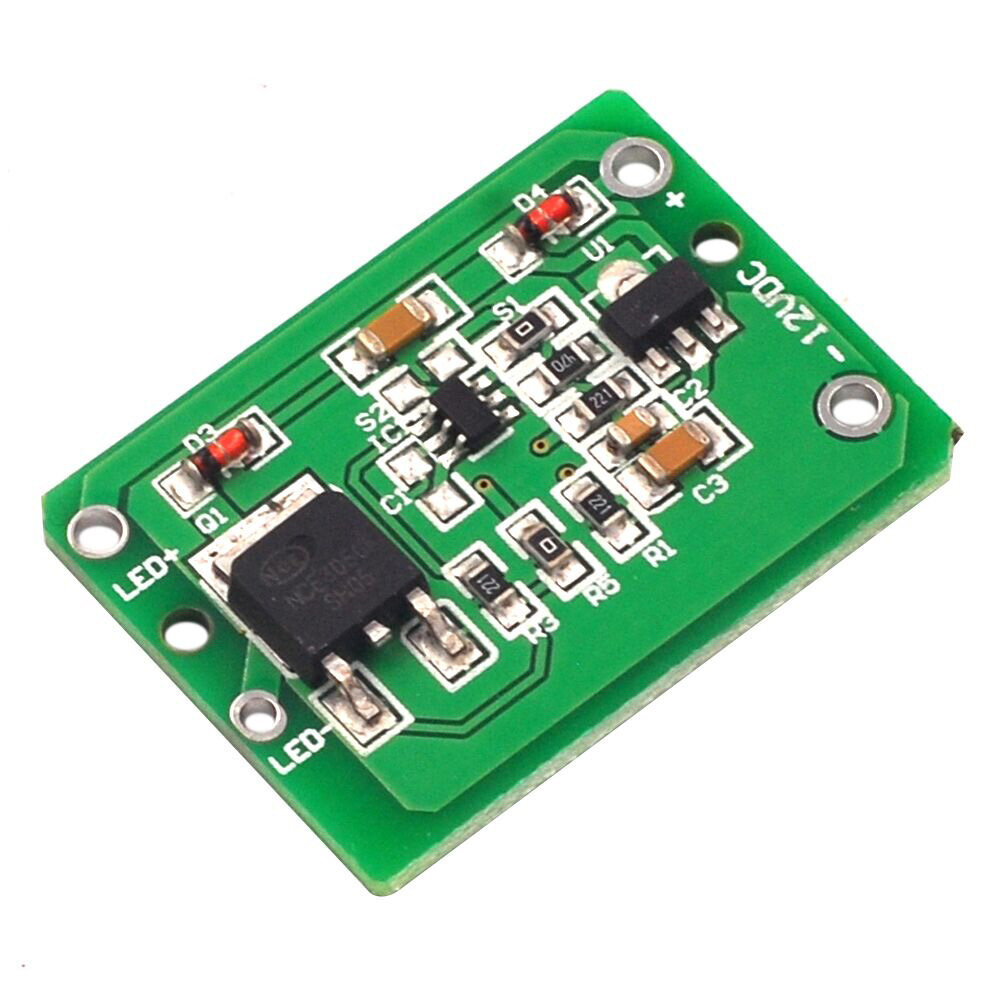 FocusAi  12V Capacitive Touch Switch Sensor Module Push Button Touching Key Module Jog Latch With Relay DC 6-20V 3A TTP223 module