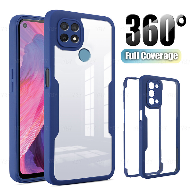 Luxury Casing For OPPO A15 A15S A35 Clear Phone Case 360 Full Camera Protection Shockproof Back Cover New Design CPH2185 CPH2179 PEHM00