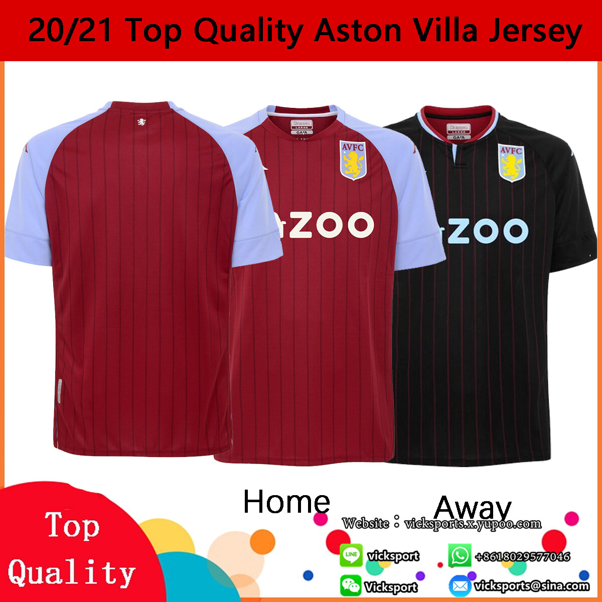 Aston Villa Jersey 20 21 Home Away Third 3rd Men Football Shirt Grade Aaa Size S Xxxl Combination Lazada Ph