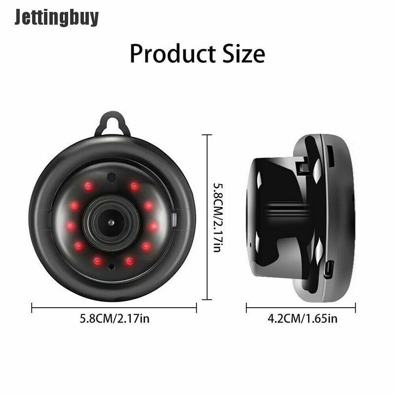 [Jettingbuy]  HD 1080P V380 Wireless WiFi Camera Hiden Webcam Home Security Night Vision