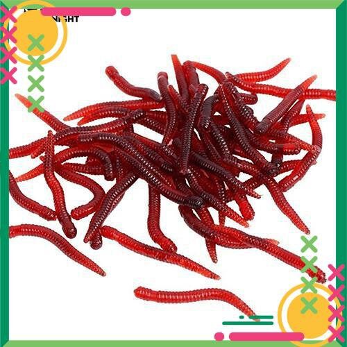 [Sale] Set 100 Mồi Câu Cá Giả Hình Giun Đất [ Top1Vn ]