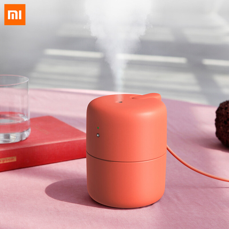 Xiaomi Ecological Chain VH MAN 420ml Desktop Humidifier Mini USB Humidifier Large Capacity Low Noise Moisturizing Touch Control Aroma Diffuser Anti- Water Leakage 2 Mode Control Humidifier For Home Office