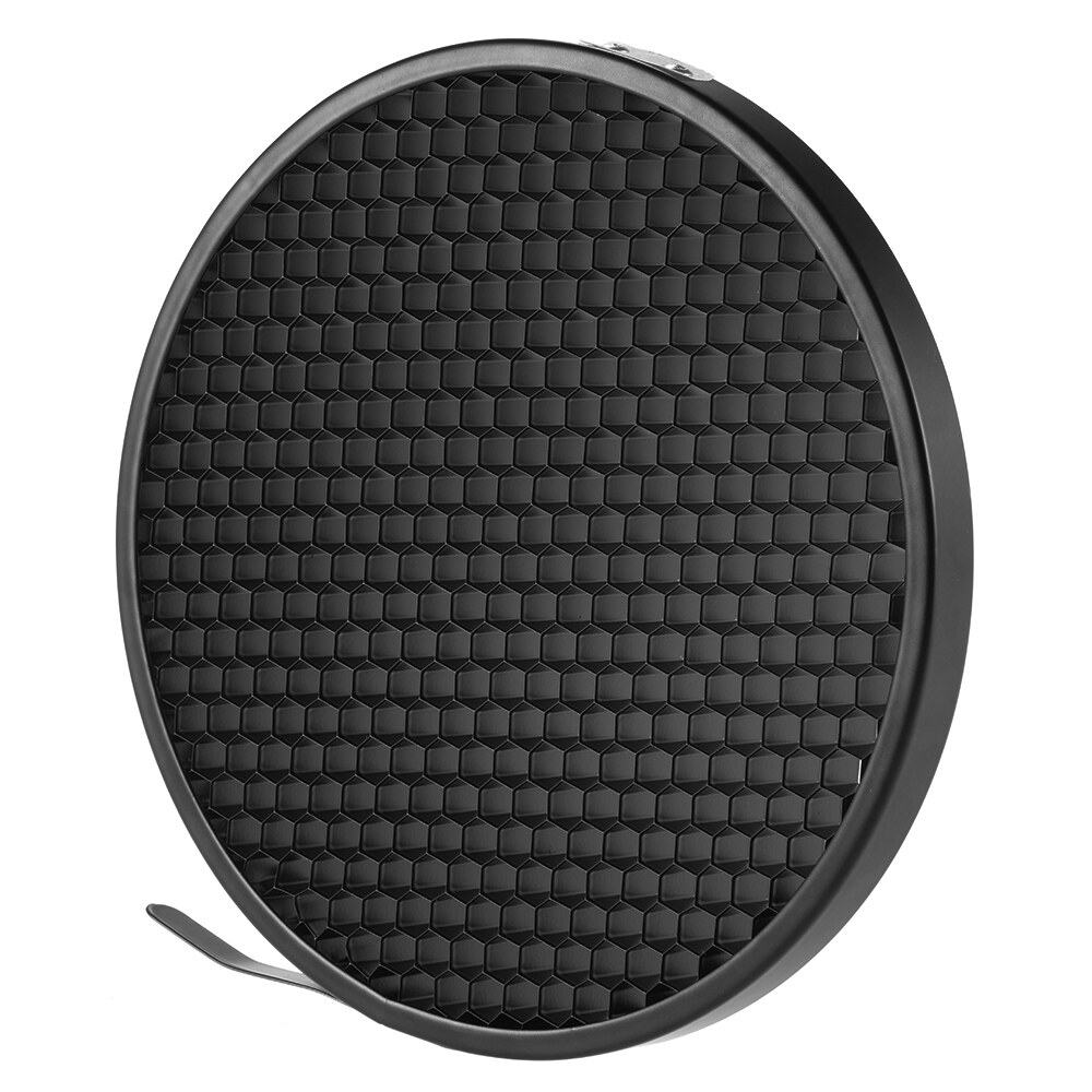 Andoer 7 Inch Standard Reflector Diffuser Lamp Shade Dish with 60° Honeycomb Grid for Bowens Mount Studio Strobe Flash Light Speedlite