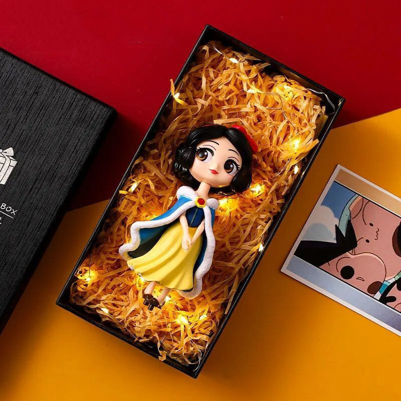 HS Disney princess Aisha Anna, Snow White Princess Belle Sophia figurine ornament model for kids gift toy