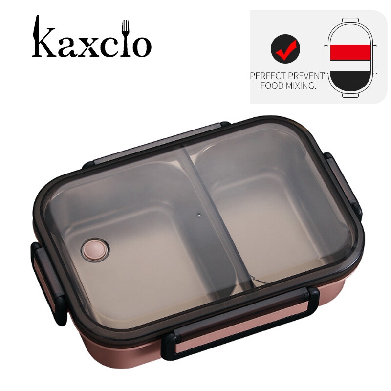 Kaxcio Japanese Lunch Box With Compartment 304 Stainless Steel Bento