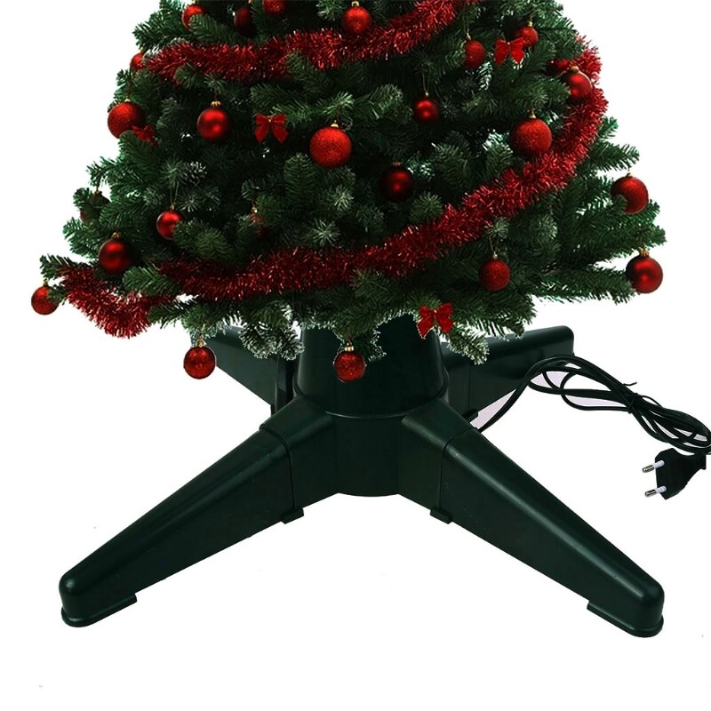 Christmas Tree Stand Plastic Bracket Heavy Duty Artificial Tree Electric Rotating Base Xmas Tree Bottom Stand Universal