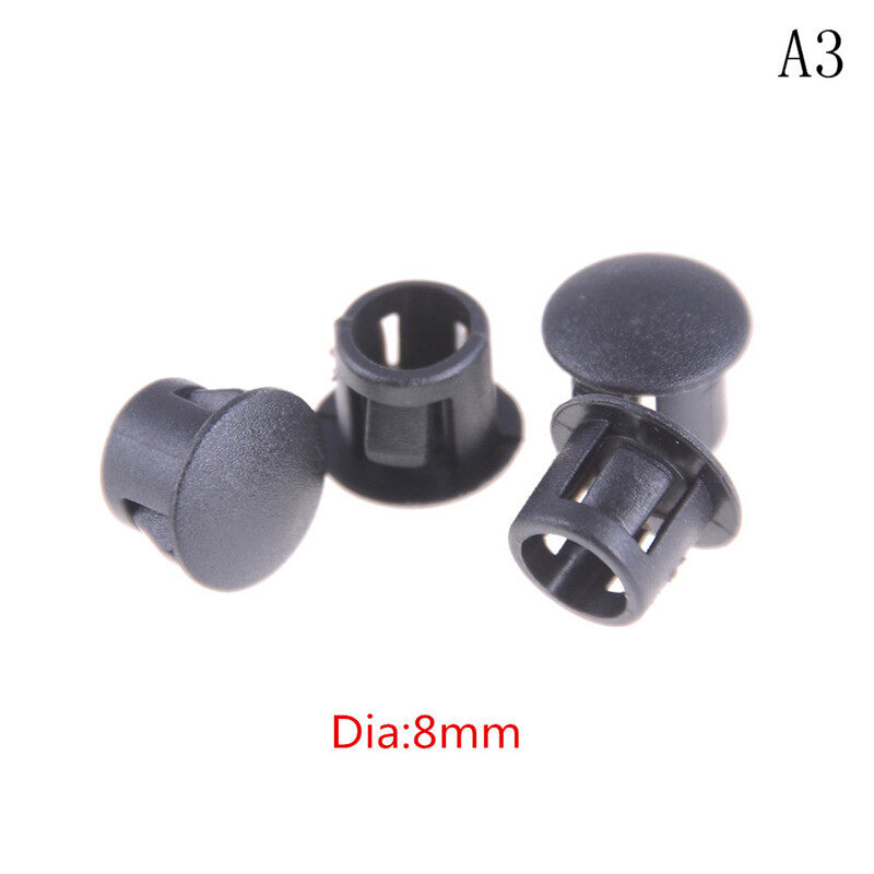 Behoo 4Pcs/lot Black Plastic Round Tube Hole Plug Pipe End Cap Cover