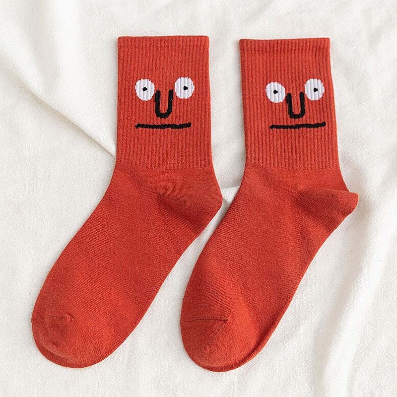 Trendy Women Socks Kawaii Funny Expression Socks