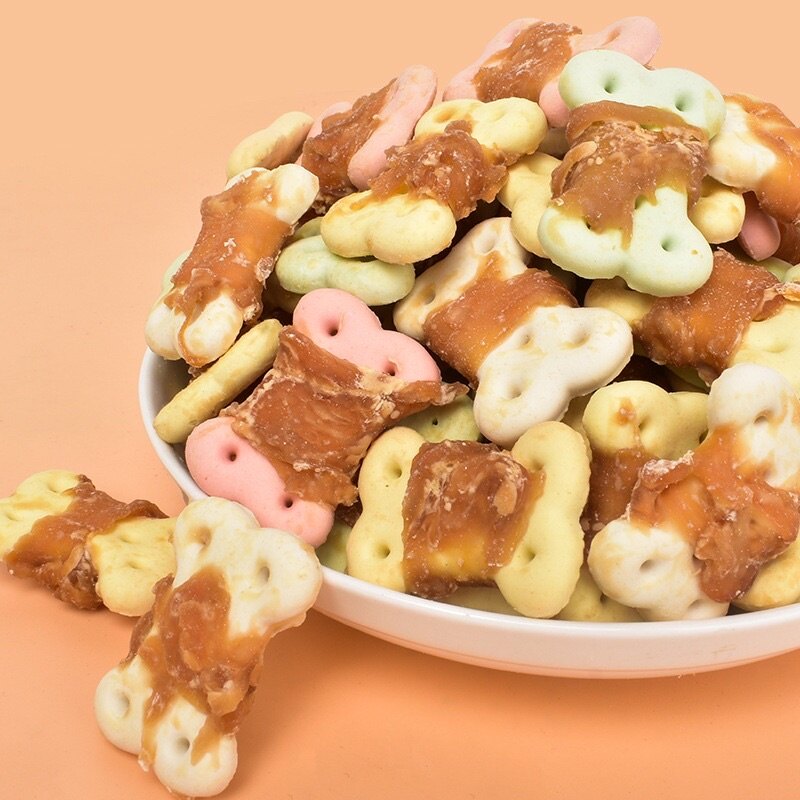 [ 100Gr ] Bánh Quy Cuộn Thịt Gà Cho Cún 🐶
