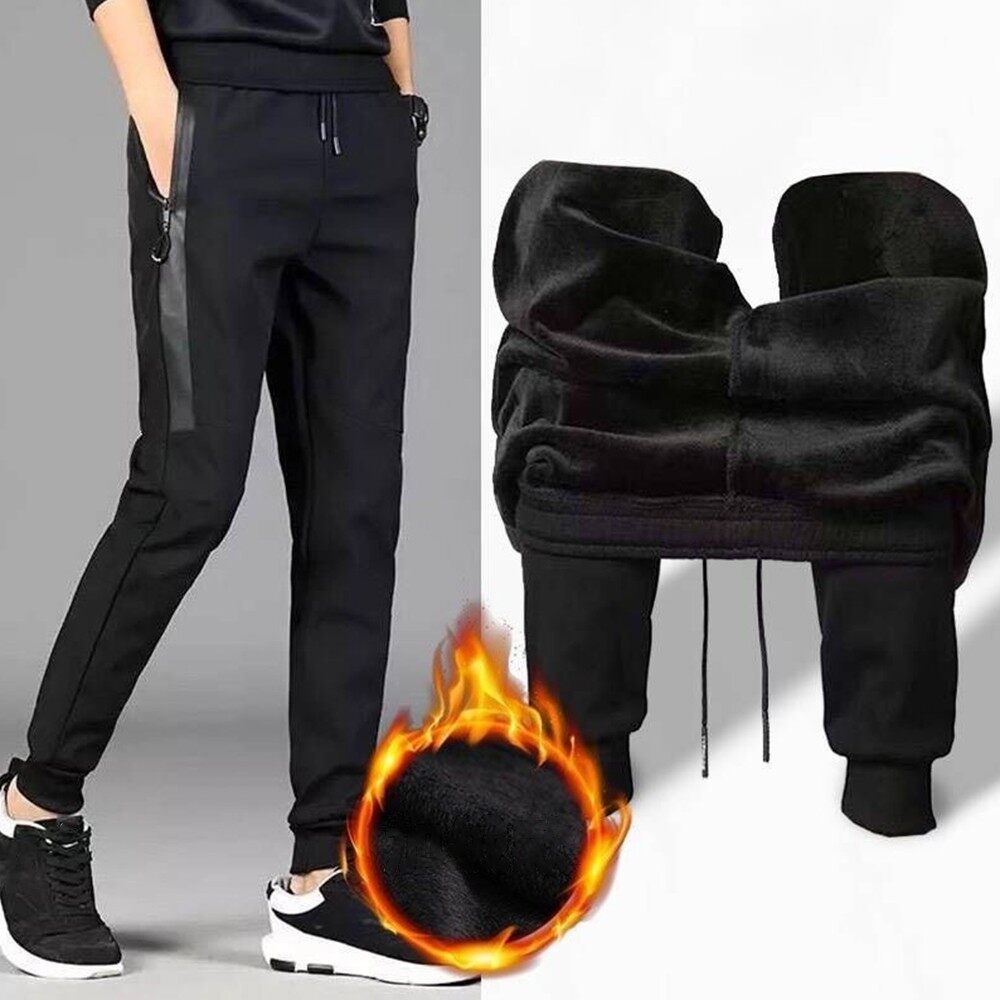 Mens Winter Warm Pants Thermal Trouser 