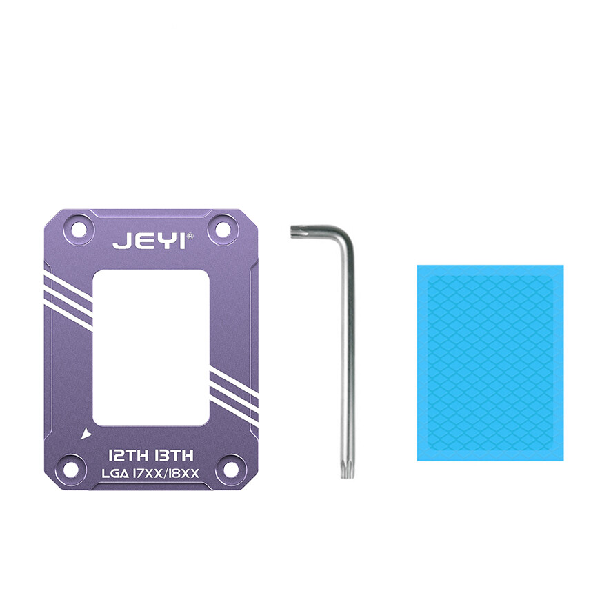 Jeyi lga17xx-bcf intel 12th 13th cpu bending correction frame cpu aluminum fixed backplane cpu cooler on intels lga1700 platform