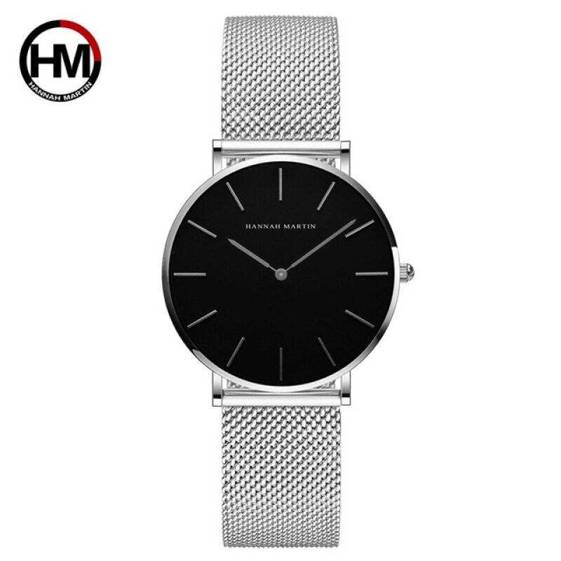 Nơi bán Phong Trào Thạch Anh Nhật Bản Chất Lượng Cao 36 Mm Hannah Martin Thép Không Gỉ Cho Nữ Lưới Hồng Vàng Đồng Hồ Nữ Chống Nước Dropshipping