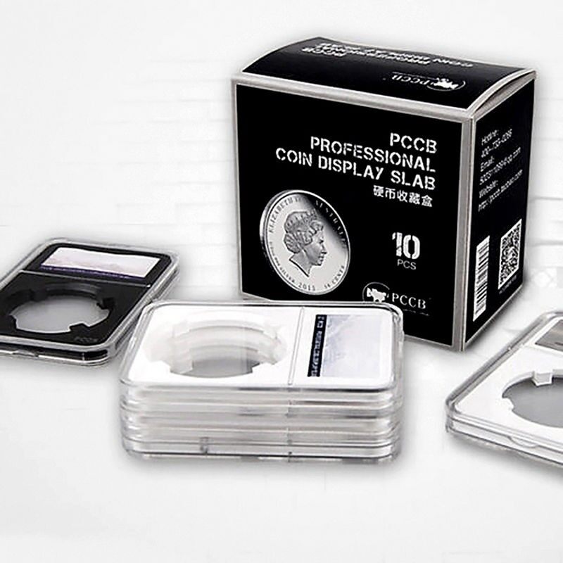 Holder PCCB Protector Coin Display Slab for NGC PCGS Grade Collection Box 32.5MM 