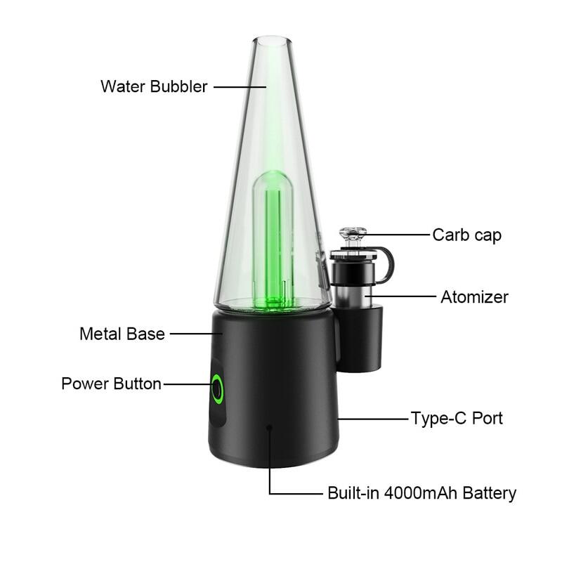 APEX Erig Electric Nail Dab Rig Starter Kit 4000Mah แบตเตอรี่4การตั้ง