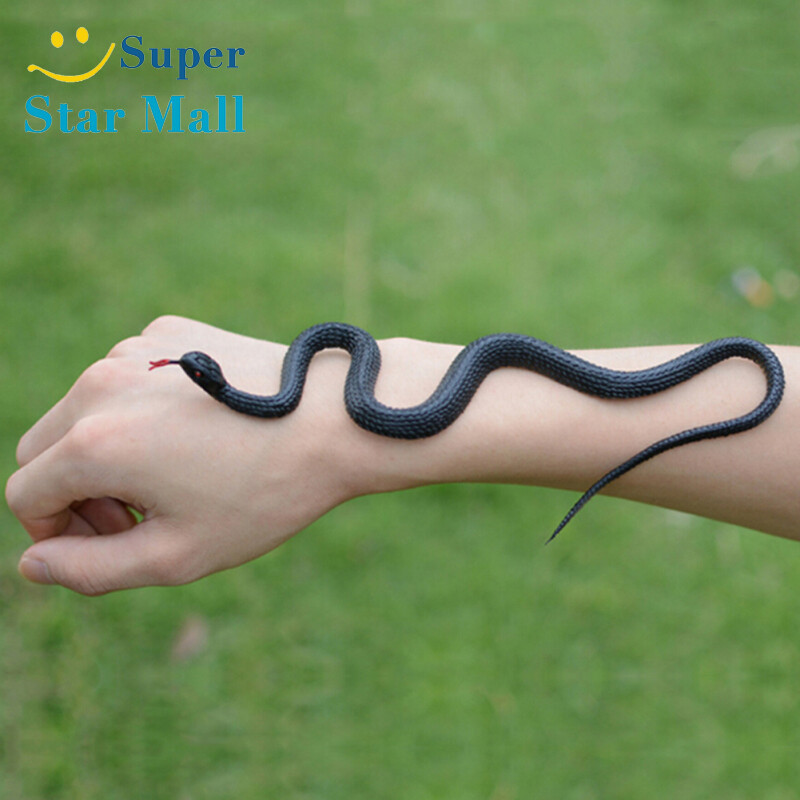 Rắn Vàng Và Đen Supermall Rắn Mô Phỏng Rắn Nhân Tạo Rắn Nhỏ Ống Nhựa Cao Su Mềm, Tất Cả Đồ Chơi Đáng Sợ