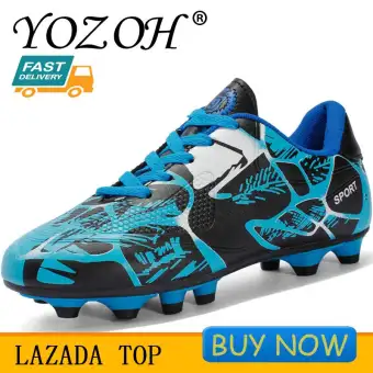 boys blue football boots