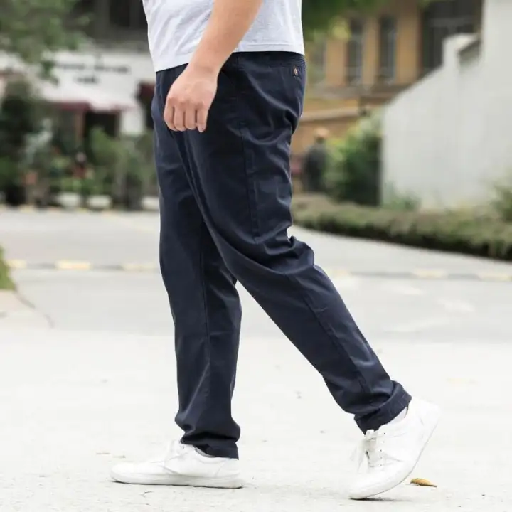 plus size black chinos