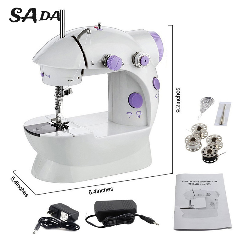 SADA Sewing machine 202A with light home electric mini small eating thick pedal sewing machine clothes car