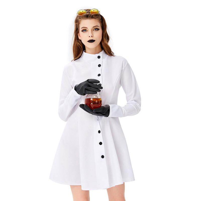 Halloween Carnival kigurumi costume spoof party role playing crazy scientist uniform women gothic horror dress